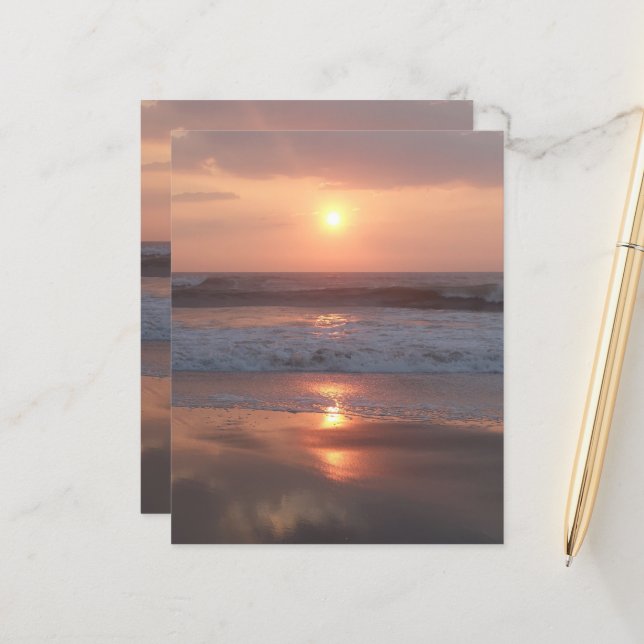 Feuille de papier Coucher de soleil rose  (Fram/Back In Situ)