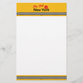 Feuilles en-tête Taxi NY & Red Kiss Brevpapper