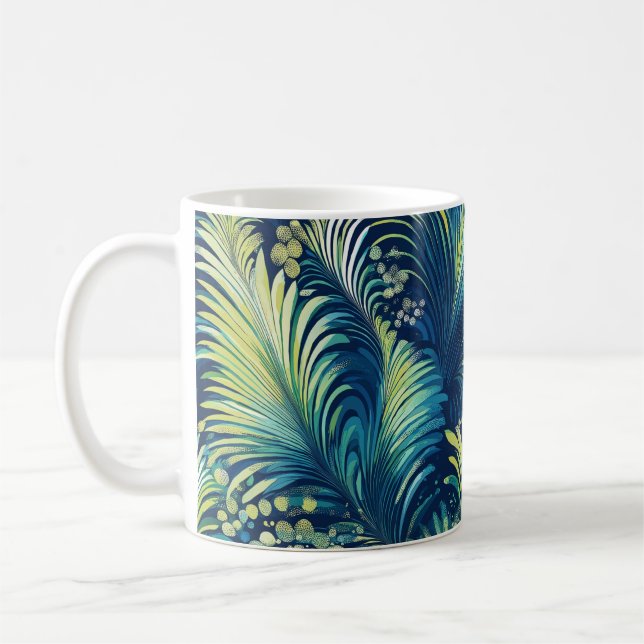 Feuilles tropicales exotiques 🌿 kaffemugg (Vänster)