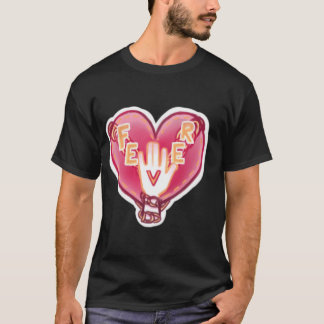 Fever ENHYPEN Chached Heart Logotyp Sticker T Shirt