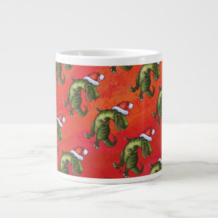 Fextive TRex Dino Mönster på Red Jumbo Mugg