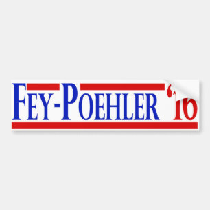 Fey/Poehler 2016 kampanjklistermärke Bildekal