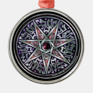 Fey Premium Round Ornament-stjärna Julgransprydnad Metall