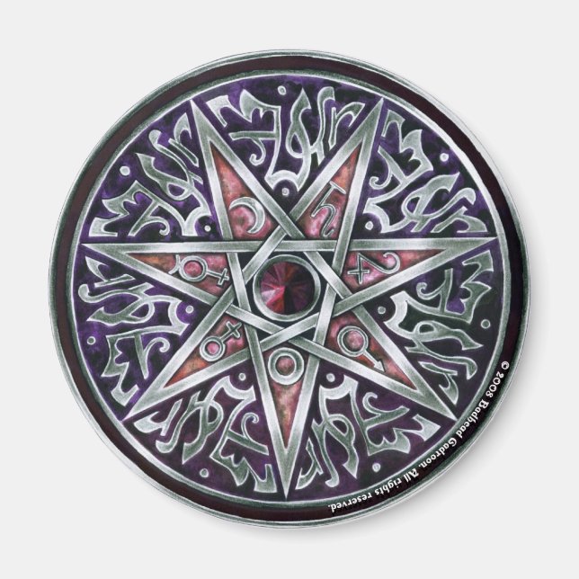 Fey Round Magnet-stjärnan Magnet (Framsidan)