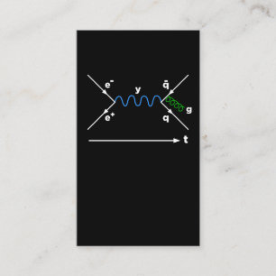 Feynman Diagram Fysisk ekvationsfysiker Visitkort