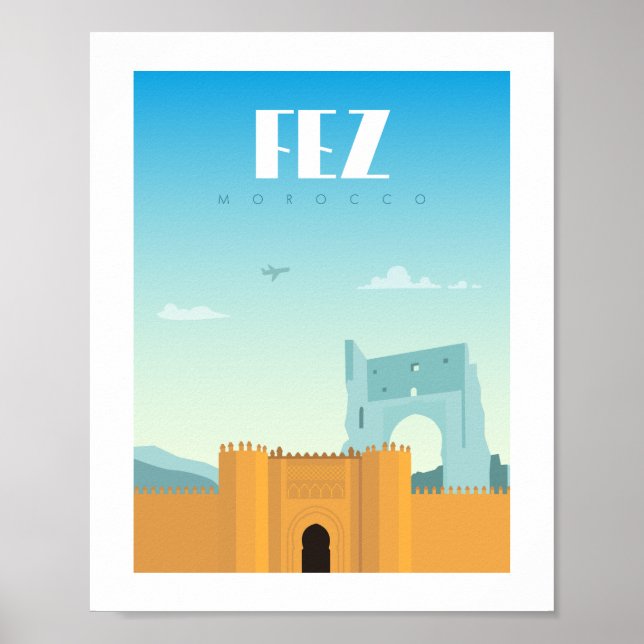 Fez city morocco poster (Framsidan)