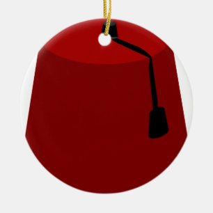 Fez-Hatt Julgransprydnad Keramik