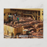 Fez läderTannery - Chouara Marocko