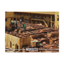 Fez läderTannery - Chouara Marocko