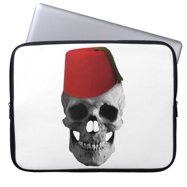Fez of the Effendi: A Skulls egyptiska val Laptop Fodral (Framsidan)