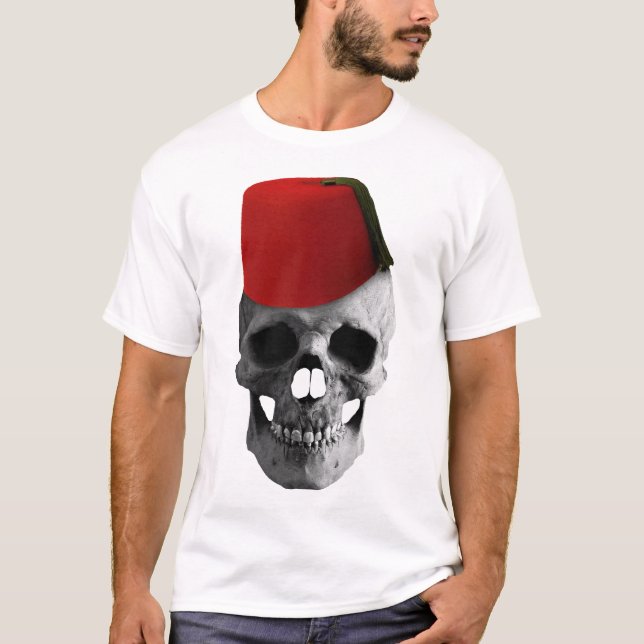 Fez of the Effendi: A Skulls egyptiska val T Shirt (Framsida)