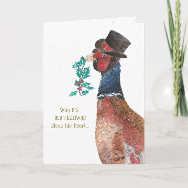 Fezziwig-julkort Tack Kort (Framsida)