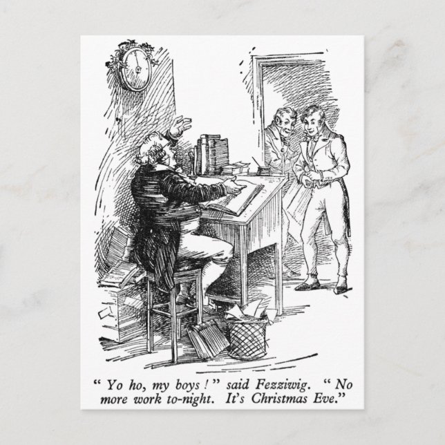 Fezziwig (med text) vykort (Framsida)