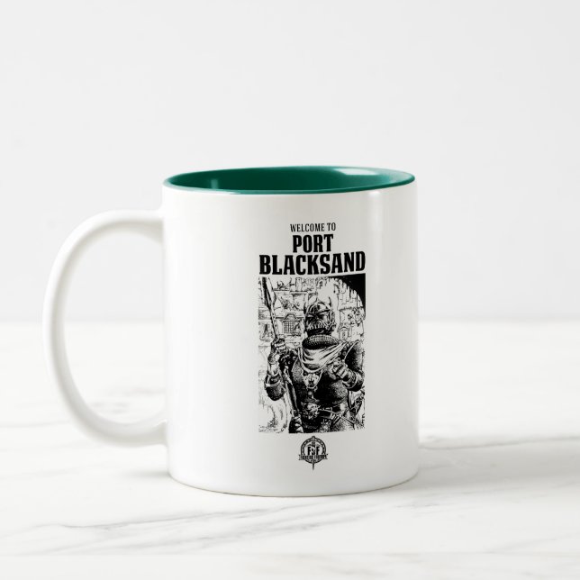 FFF6 Välkommen till Port Blacksand Mugg (Vänster)