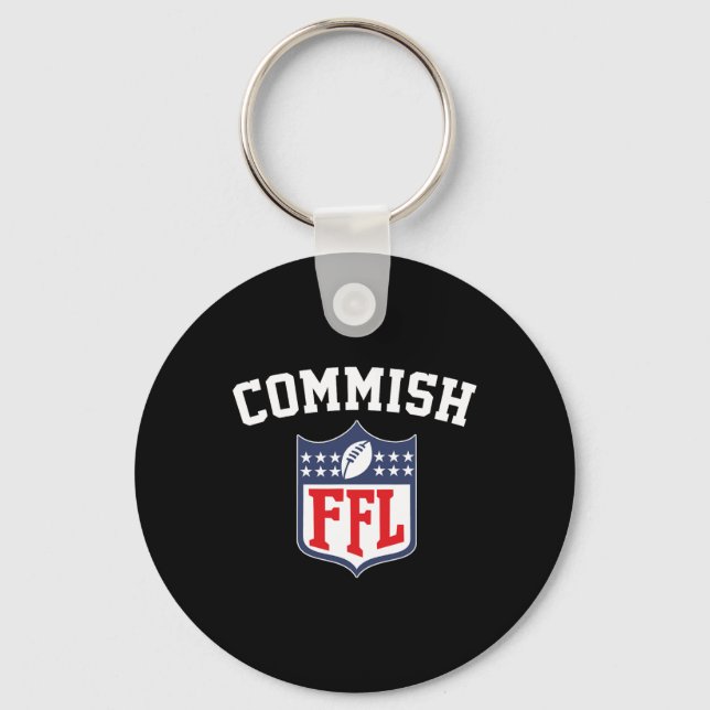 Ffl Comm från den brittiska Fantasy Football Leagu Nyckelring (Framsida)