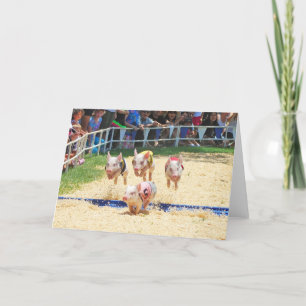 Fflygande Gris Greeting Card Kort