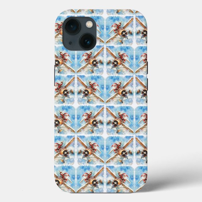 Fflygande Santa iphone case (Baksida)