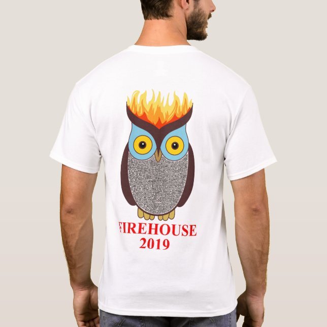 FH beklär och drar tillbaka bruna ugglamanar T Shirt (Baksida)