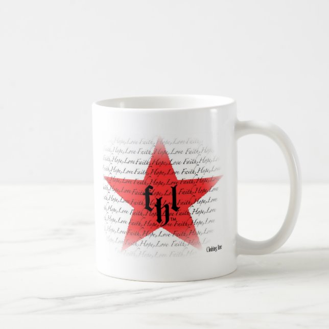 FHL (tro, hopp & kärlek) all stjärnalogotyp Kaffemugg (Höger)
