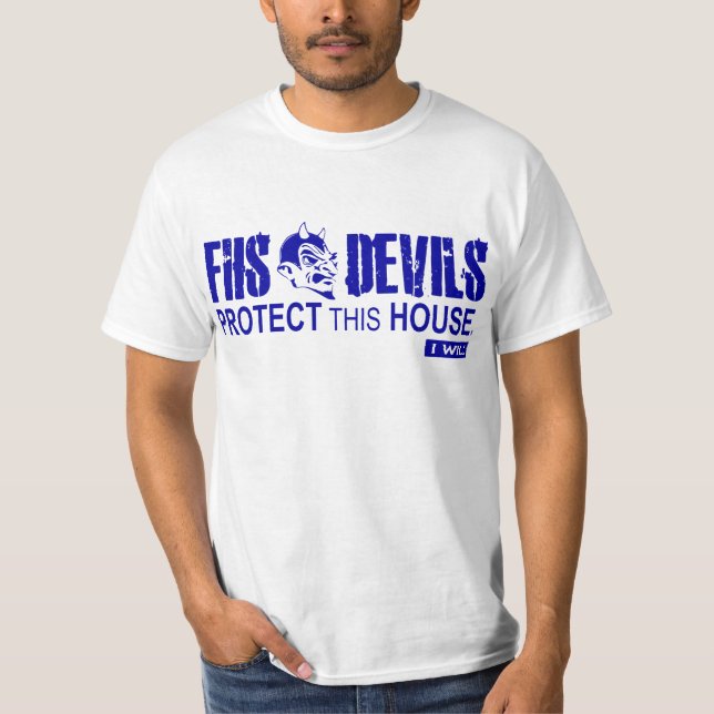 FHS skyddar detta hus Tee (Framsida)
