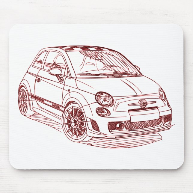 Fi500Abarth 2009 Musmatta (Framsidan)