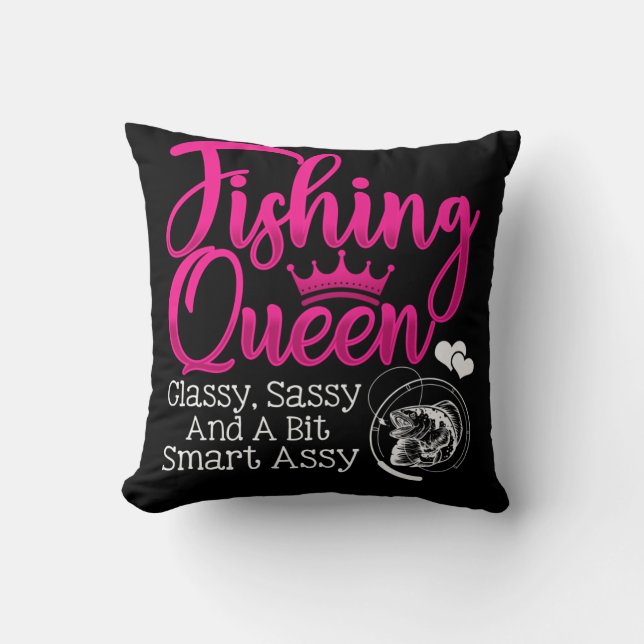 FI:shing Queen CLassy Sassy A Bit Smart Assy Fish Kudde (Framsida)