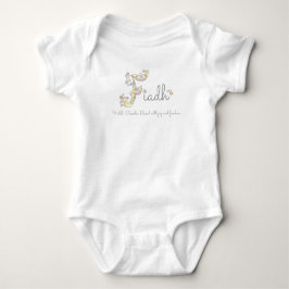 Fiadh flicknamn betydelse F monogram babykläder T Shirt