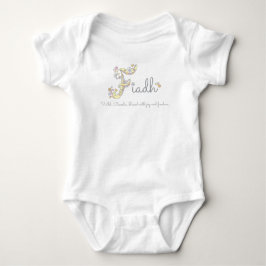 Fiadh Flickor namn betyder F monogram baby kläder T Shirt