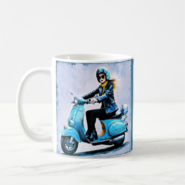’Fiamma’ ’Corsa Elegante’ - Elegant Ride Kaffemugg (Vänster)