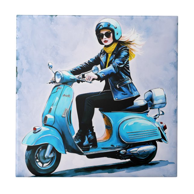 ’Fiamma’ ’Corsa Elegante’ - Elegant Ride Kakelplatta (Framsidan)