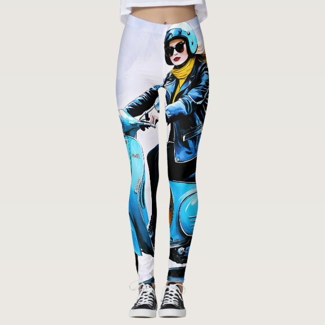 ’Fiamma’ ’Corsa Elegante’ - Elegant Ride Leggings (Framsida)