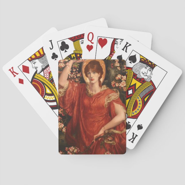 Fiammettas vision (av Dante Gabriel Rossetti) Casinokort (Baksidan)
