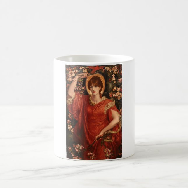 Fiammettas vision (av Dante Gabriel Rossetti) Kaffemugg (Center)