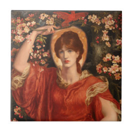 Fiammettas vision (av Dante Gabriel Rossetti) Kakelplatta