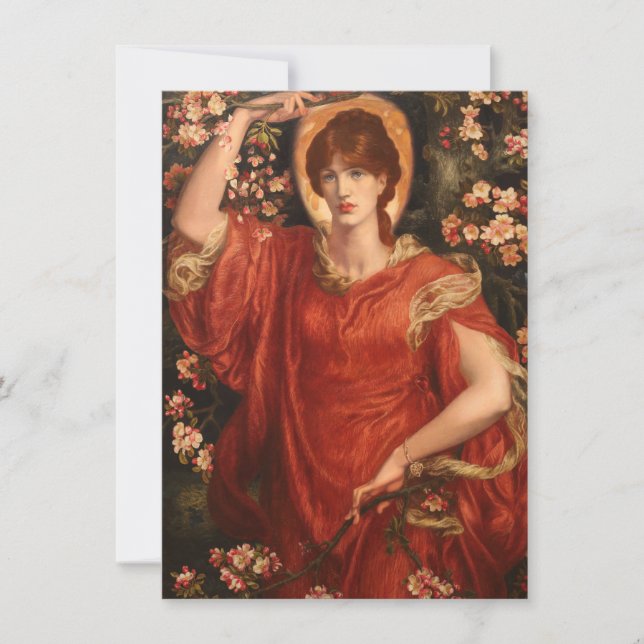 Fiammettas vision (av Dante Gabriel Rossetti) Kort (Framsida)
