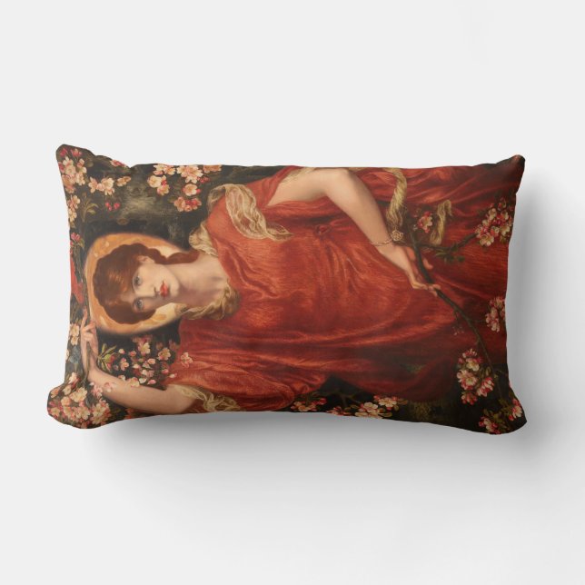 Fiammettas vision (av Dante Gabriel Rossetti) Lumbarkudde (Framsida)