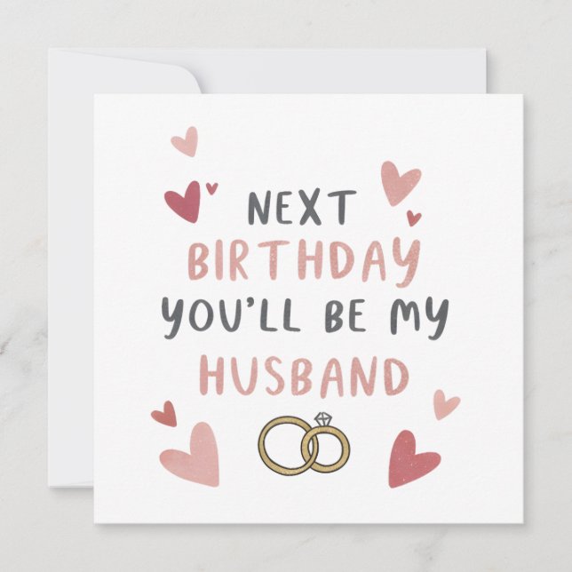 Fiance Birthday Card (Framsida)