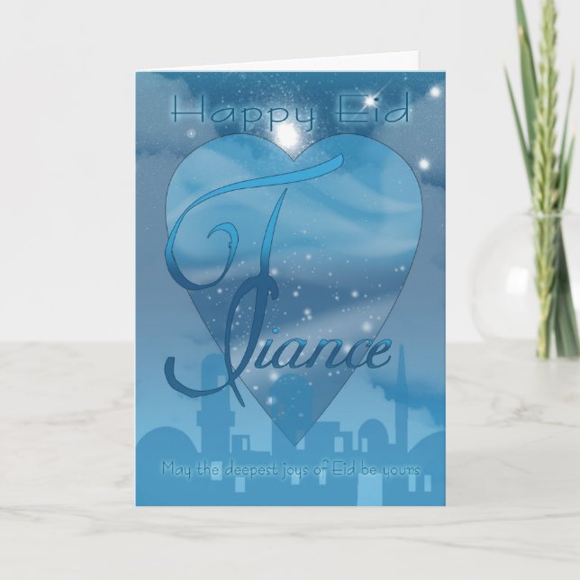 Fiance - Eid Day Card - Lycklig Eid Helgkort (Framsida)