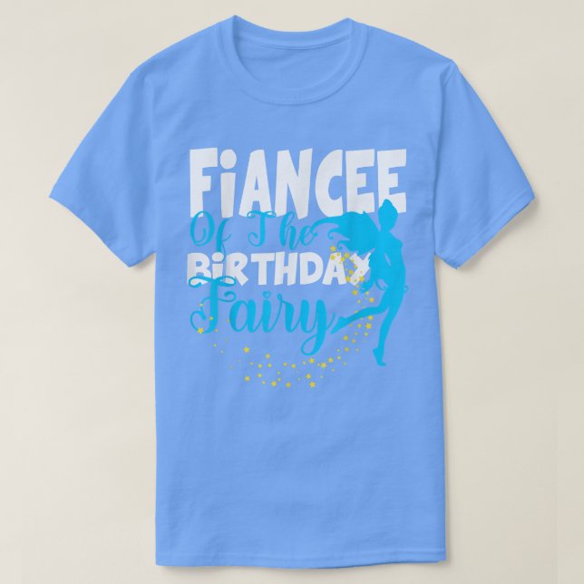 Fiance of the Birthday Fairy Fantasy Birthday Squa T Shirt (Design framsida)