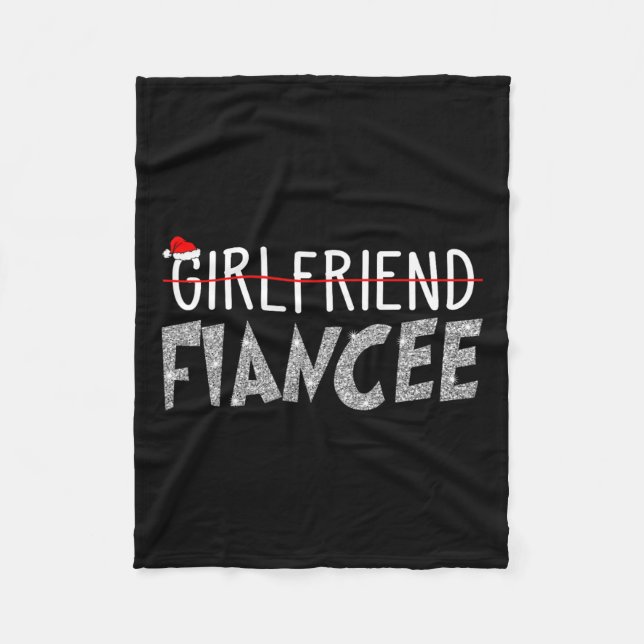 Fiancee Fiance jul Pajamas Engaged Par M Fleecefilt (Framsidan)
