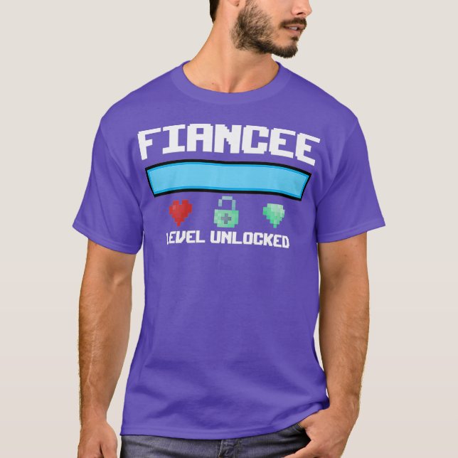 Fiancepresentnivå olåst för en ny värld t shirt (Framsida)