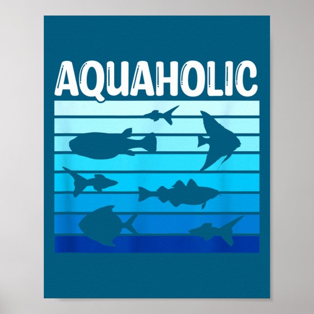 Fiank Funny Fishkeeper Quote Fish Keeper Aquarium  Poster (Framsidan)