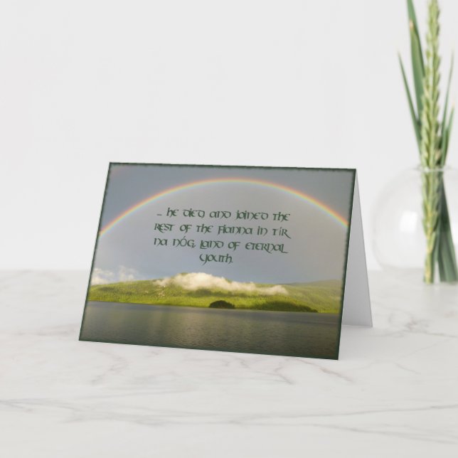 Fianna och Tír na nÓg Sympathy Card Kort (Framsida)