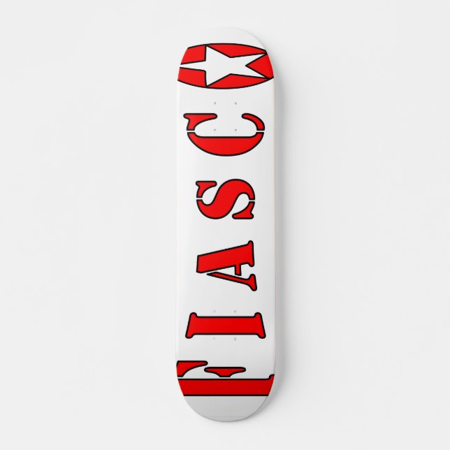 fiaskoskateboard skateboard bräda 19,5 cm (Framsida)