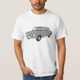 FIAT 124 Berlina grå färg Tee Shirt