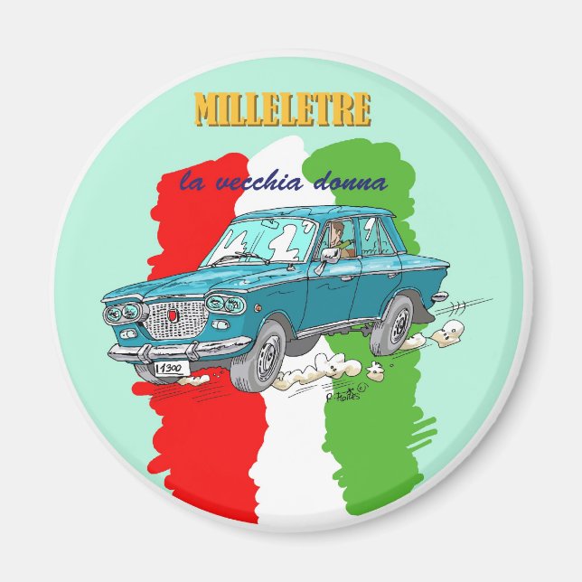 Fiat 1300 magnet (Framsidan)