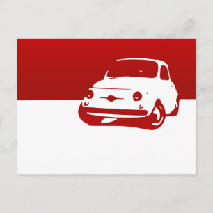 Fiat 500, 1959 - Rött ljus Vykort