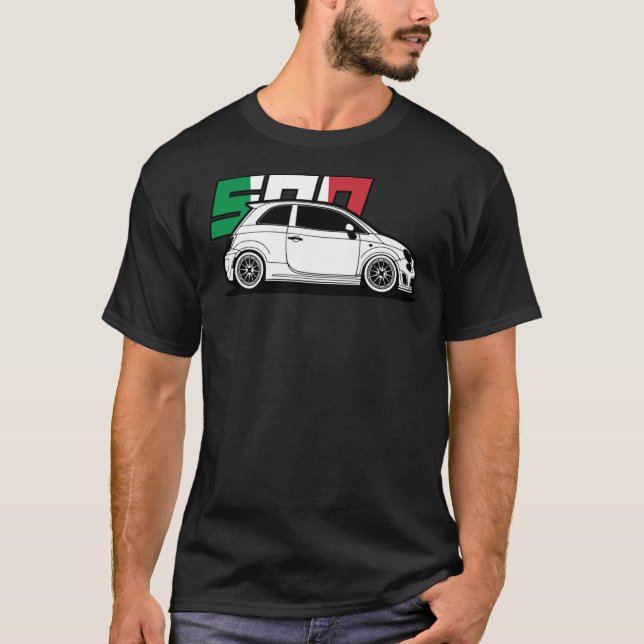 Fiat 500 Abarth Classic T-Shirt (Framsida)