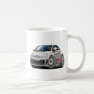 Fiat 500 Abarth grå färgbil Kaffemugg