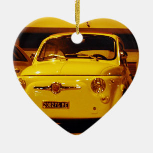 Fiat 500 Abarth. Julgransprydnad Keramik